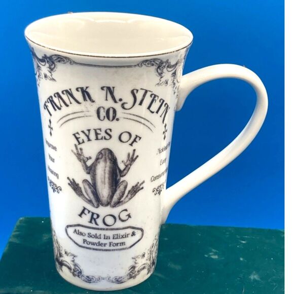 Frank N Stein Eyes of Frog 222 Fifth Hallow Apothecary Tall 16 oz Latte Mug - Picture 1 of 5